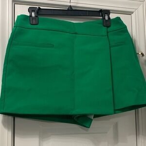 Zara Emerald Green Tailored Skort